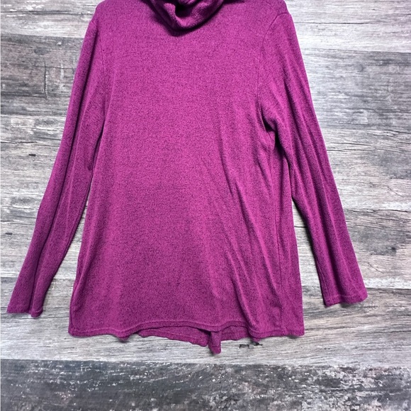 Pink Rose Cardigan with Long Sleeves and Shawl Collar - Picture 2 of 8